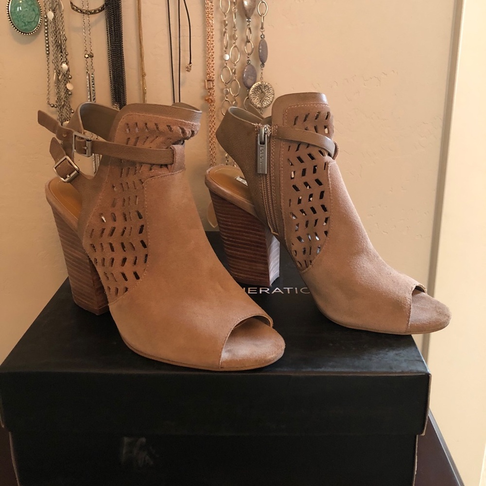 BCBG bootie sandals